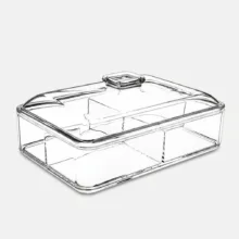 اردوخوری 4 خانه اکریلیک مستطیل با شستشوی دستی و قابل شستشو در ماشین ظرفشویی، ابعاد 17×25، دارای جعبه، کد DH1820