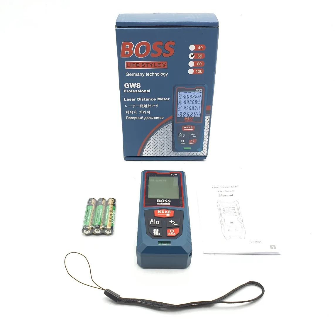متر لیزری باس مدل GWS-PROFESSIONAL-60M