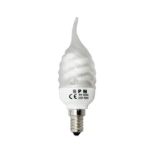 لامپ کممصرف 9 وات اس پی ان مدل torch light پایه E14 بسته 40 عددی