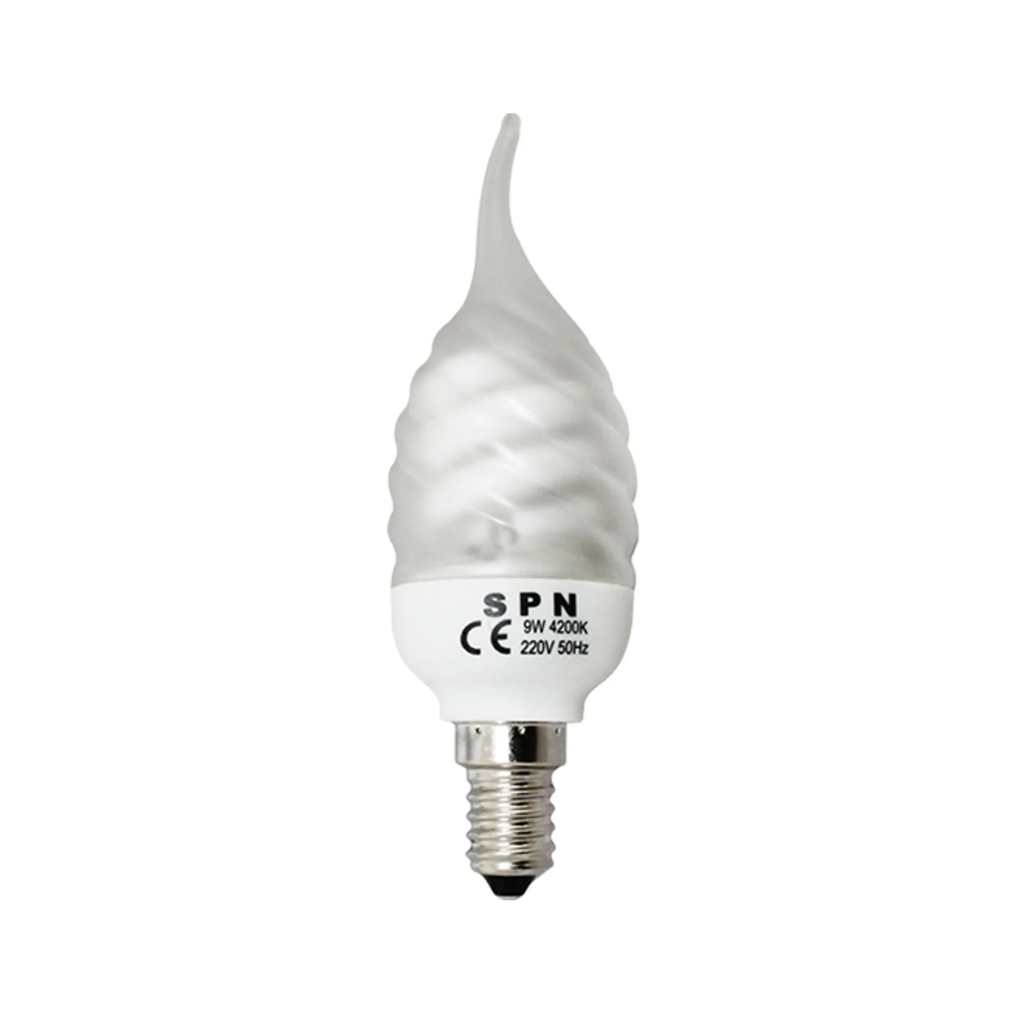 لامپ کممصرف 9 وات اس پی ان مدل torch light پایه E14 بسته 40 عددی