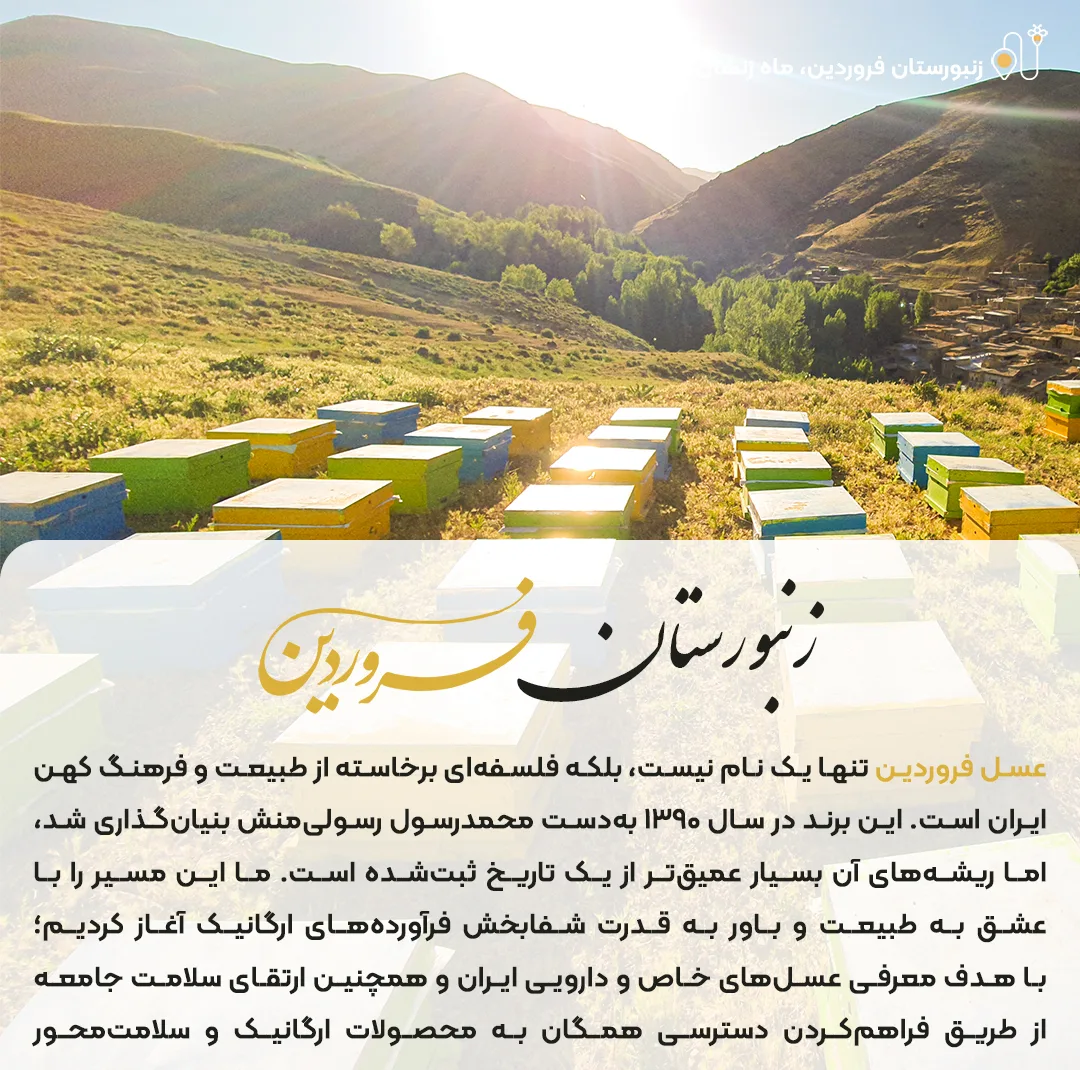 عسل طبیعی وحشی کوهی فروردین - 900 گرم