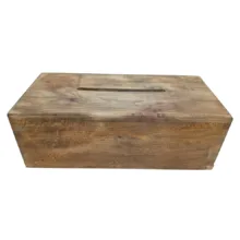 جعبه دستمال کاغذی مدل چوب چنار کد 04
