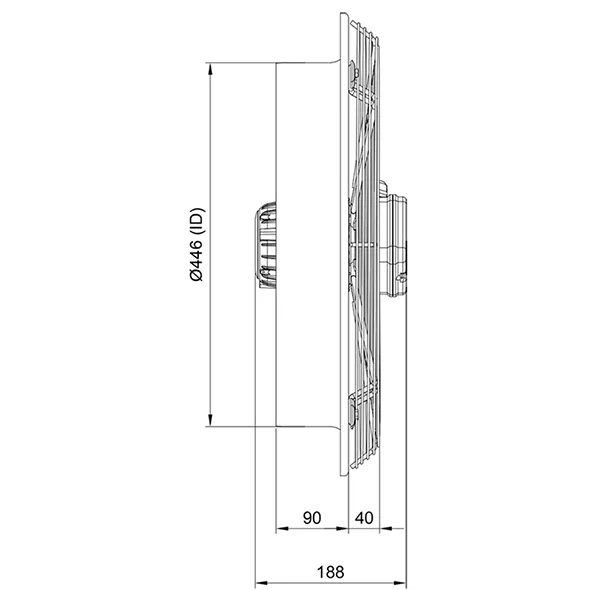 هواکش دمنده مدل VIK-45A4T-H