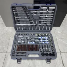 آچار بکس باس مدل BS-128 مجموعه صنعتی 128 عددی