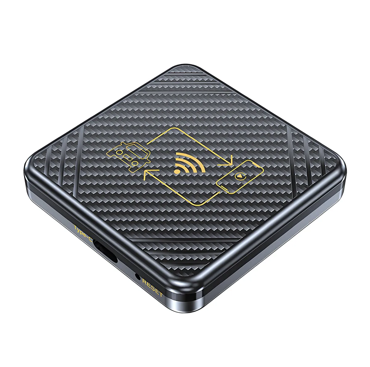 کارپلی و اندروید اتو مدل Wireless CarPlay/Android Auto Q1 به همراه کابل Type-C به USB و کابل Type-C به Type-C