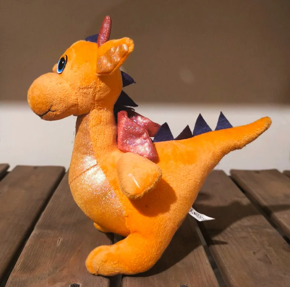 عروسک پولیشی مدل اژدها بالدار ارتفاع 25 سانتیمتر