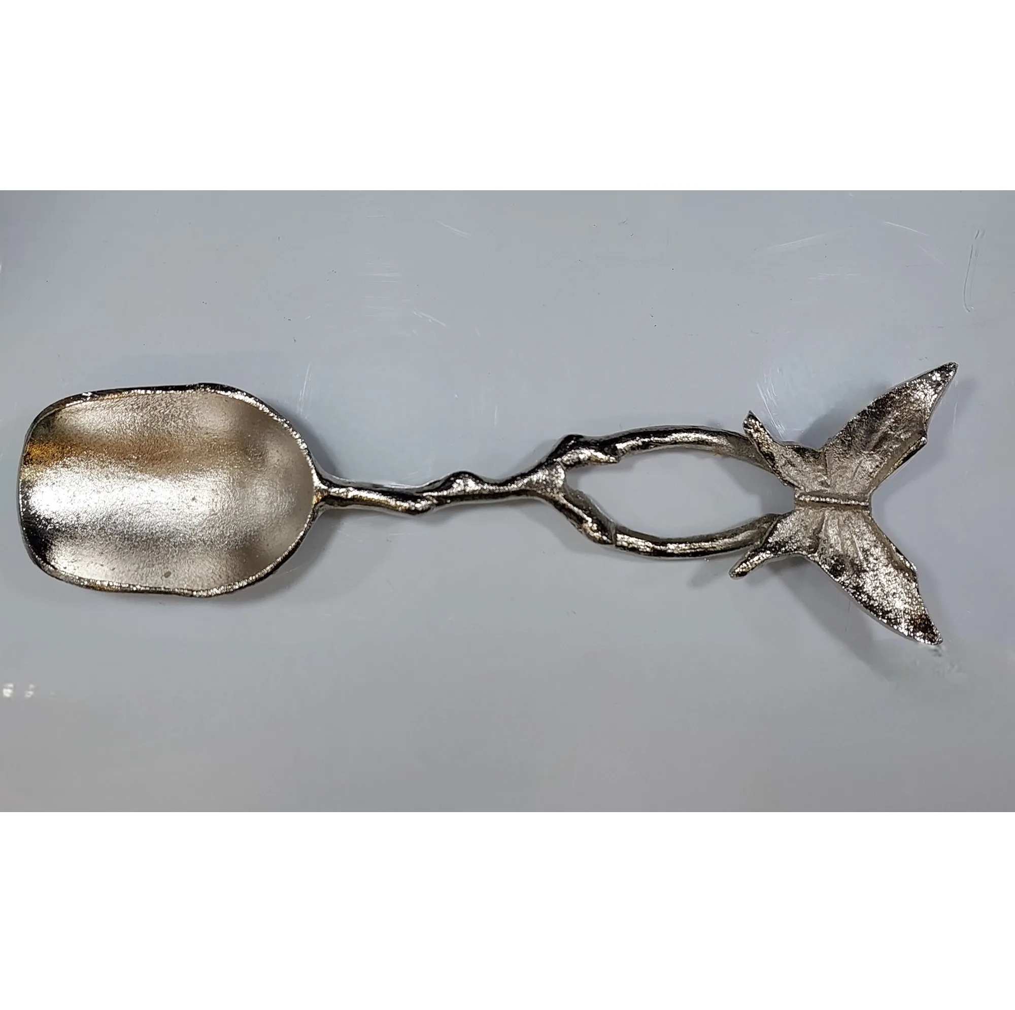 قاشق آجیل خوری آلومینیوم طرح پروانه