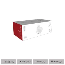 سرویس غذاخوری 28 پارچه 6 نفره چینی زرین ایران مدل ادلین توسی درجه یک