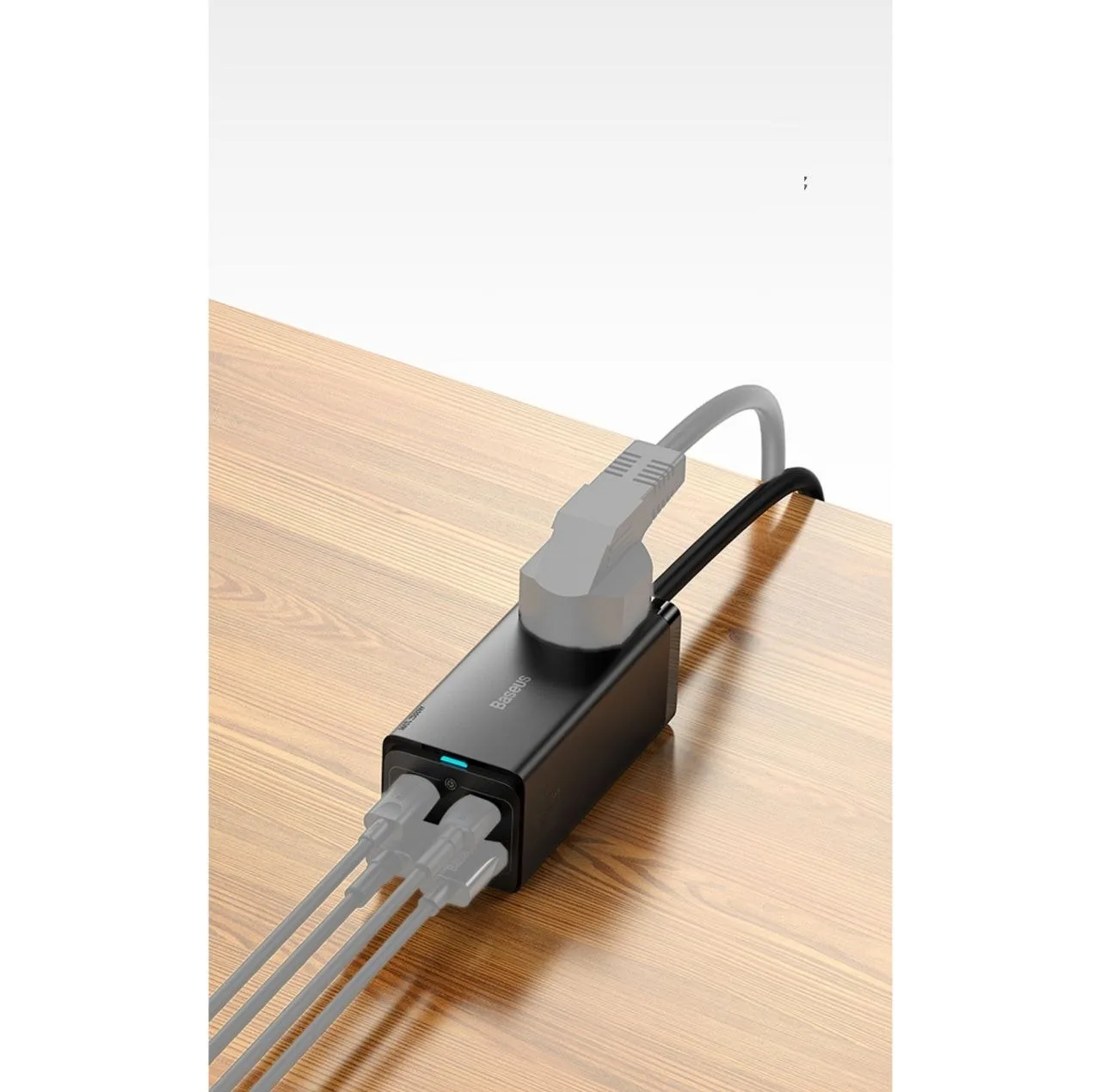 شارژر رومیزی باسئوس مدل Power Combo 65W به همراه کابل USB-C