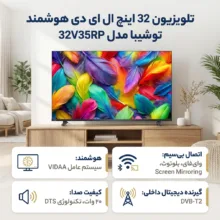 تلویزیون 32 اینچ ال ای دی هوشمند توشیبا مدل 32V35RP