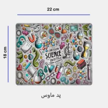 ست ماگ ، زیر لیوانی و پد ماوس مدل مشاغل شیمیدان کد 15