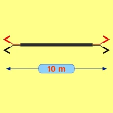 کابل اتصال باتری به باتری خودرو مدل Normal 1000A-10m