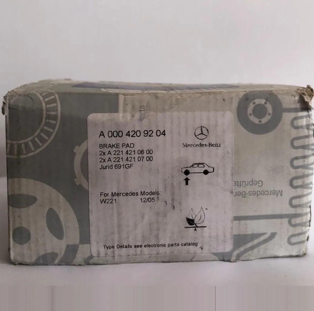 لنت ترمز جلو خودرو مرسدس بنز مدل A 0004209204 دو جفت