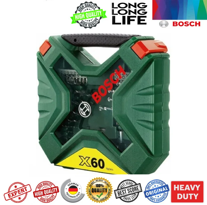 مته و سرپیچ گوشتی بوش مدل X-Line کد PRO 2607010611 مجموعه 60 عددی