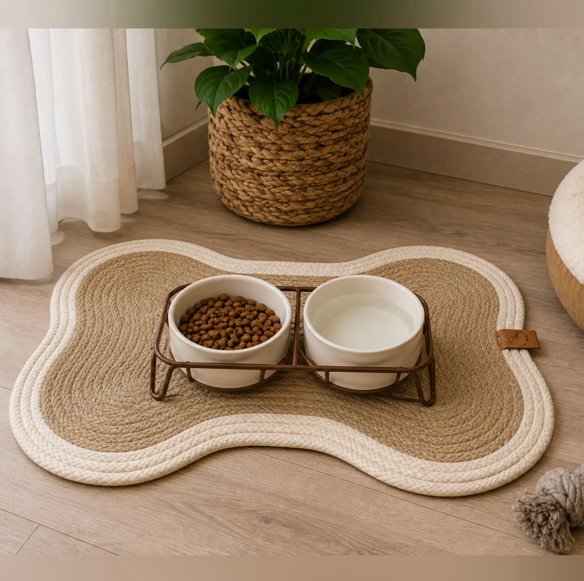 زیرانداز حیوانات خانگی طرح استخوان