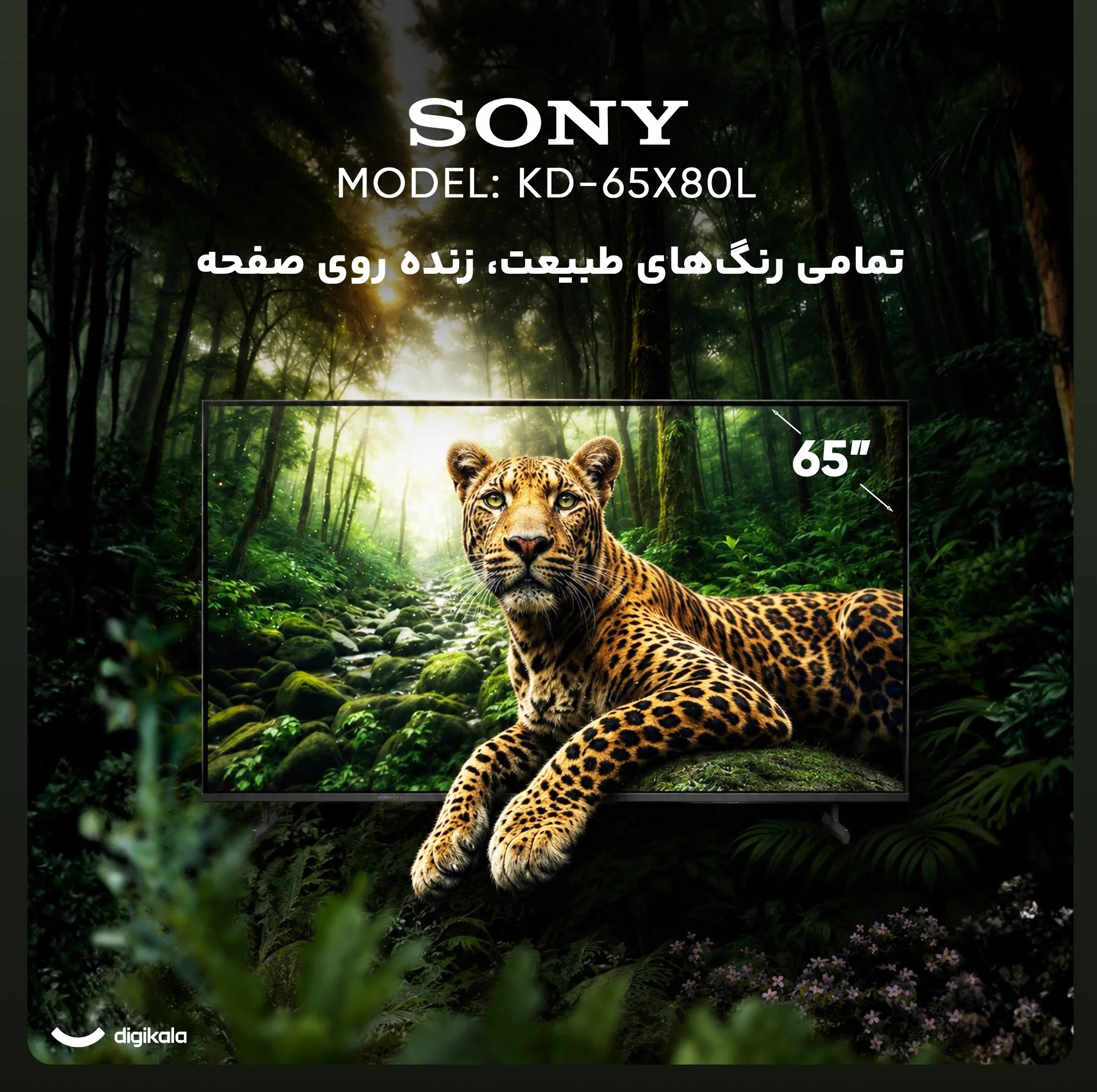 تلویزیون 65 اینچ ال ای دی هوشمند سونی مدل KD-65X80L