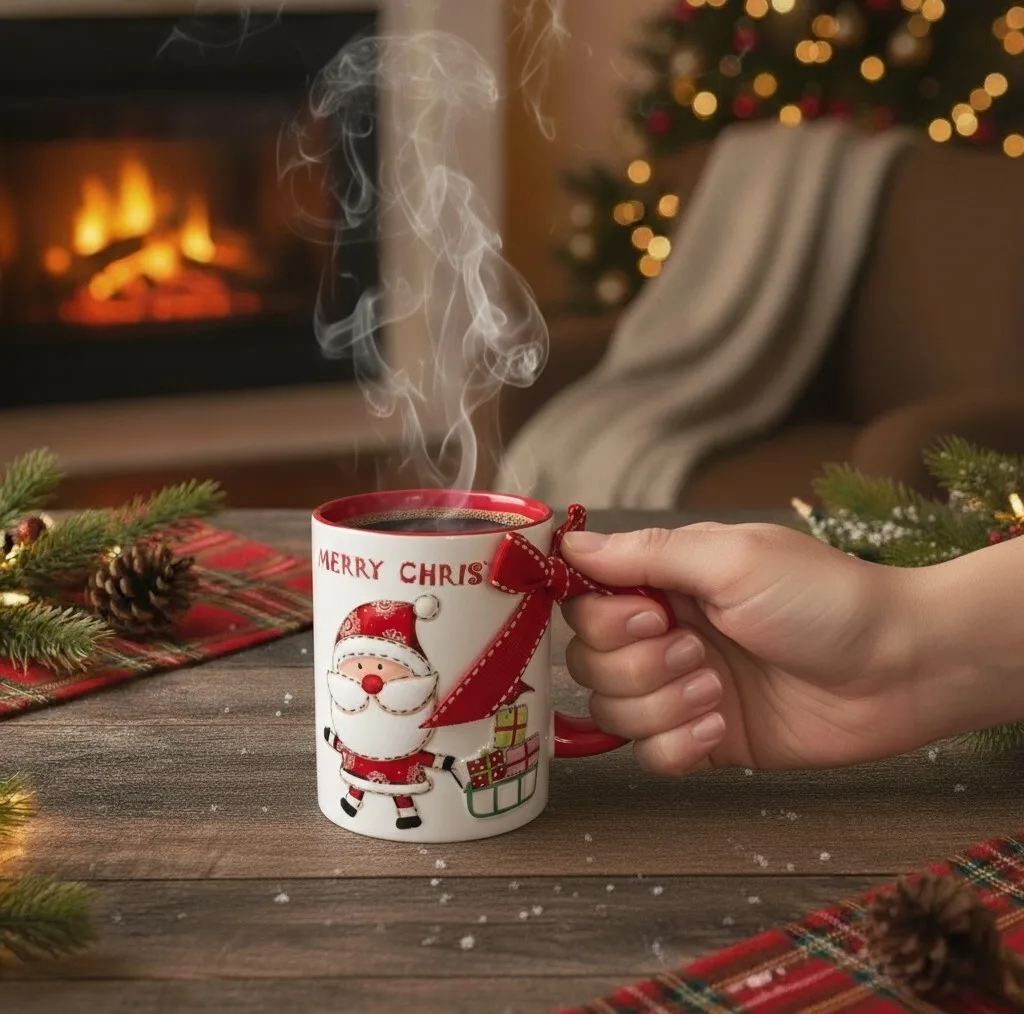 ماگ طرح کریسمس مدل Santa کد 140