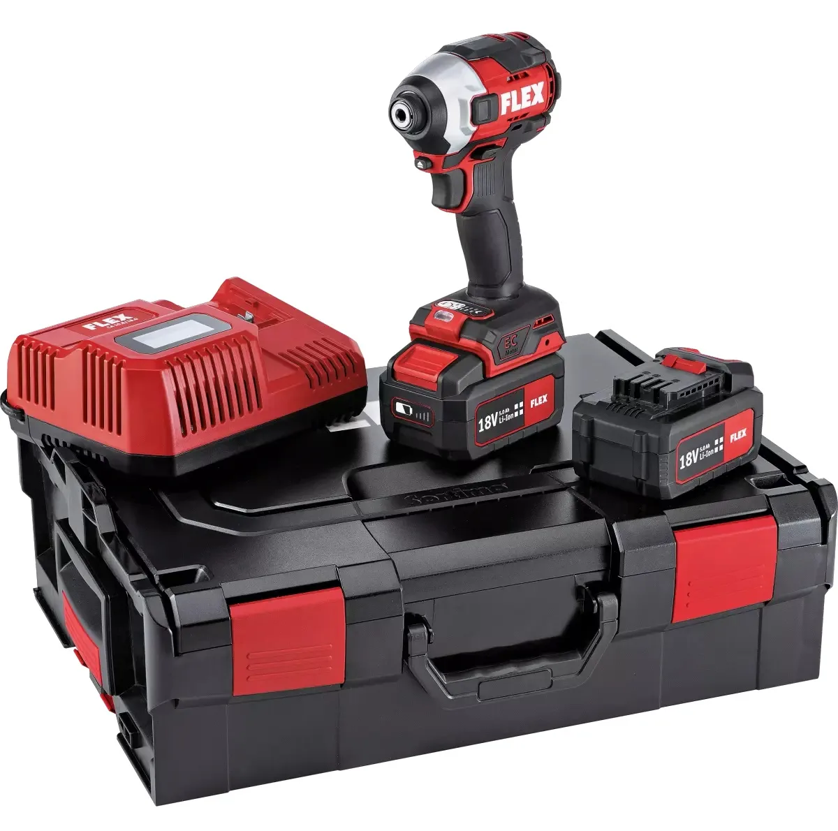 پیچ گوشتی ضربه ای شارژی فلکس مدل ID 1/4 18.0-EC HD/5.0 Set