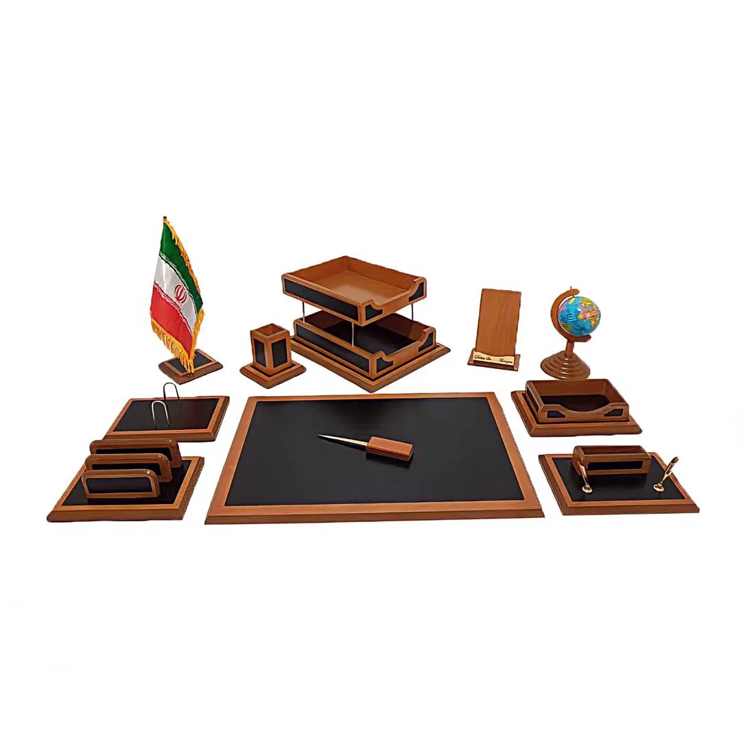 ست لوازم اداری رومیزی منظم مدل 1166 مجموعه 11 عددی
