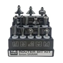 تیغ اوور فرز صنعتی پلاتینیوم مدل YP-SHEFT6MM مجموعه 12 عددی