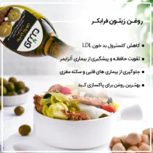 روغن زیتون فرابکر ورژن - 0.5 لیتر بسته 12 عددی
