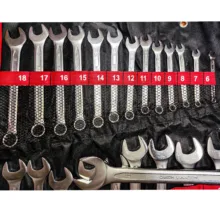 آچار یکسر تخت و یکسر رینگی سلپرو مدل 781525 مجموعه 25 عددی