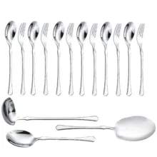 سرویس قاشق و چنگال 15 پارچه جی فی نی مدل G-257
