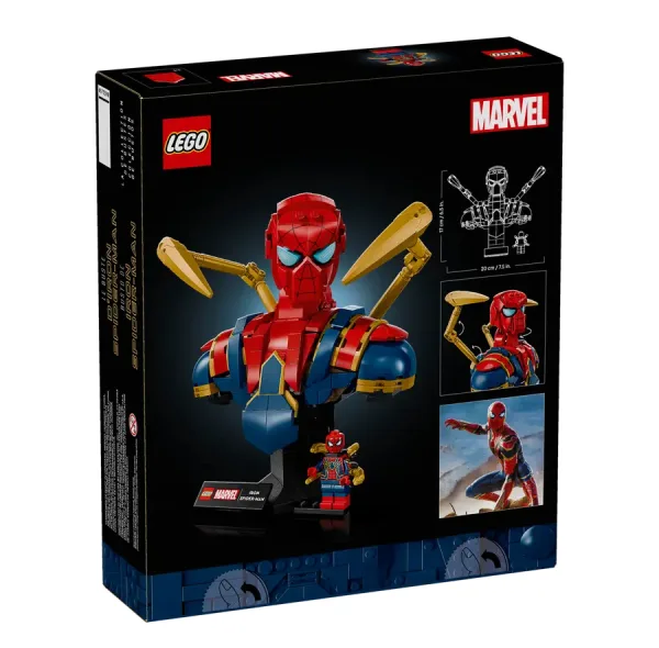 لگو 379 تکه سری مارول مدل Marvel Iron Spider-Man Bust کد 76326