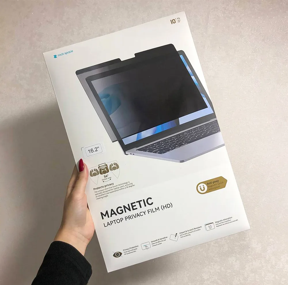 محافظ صفحه نمایش حریم شخصی راک اسپیس مدل MAGNETIC مناسب برای مک بوک های 16.2 اینچی