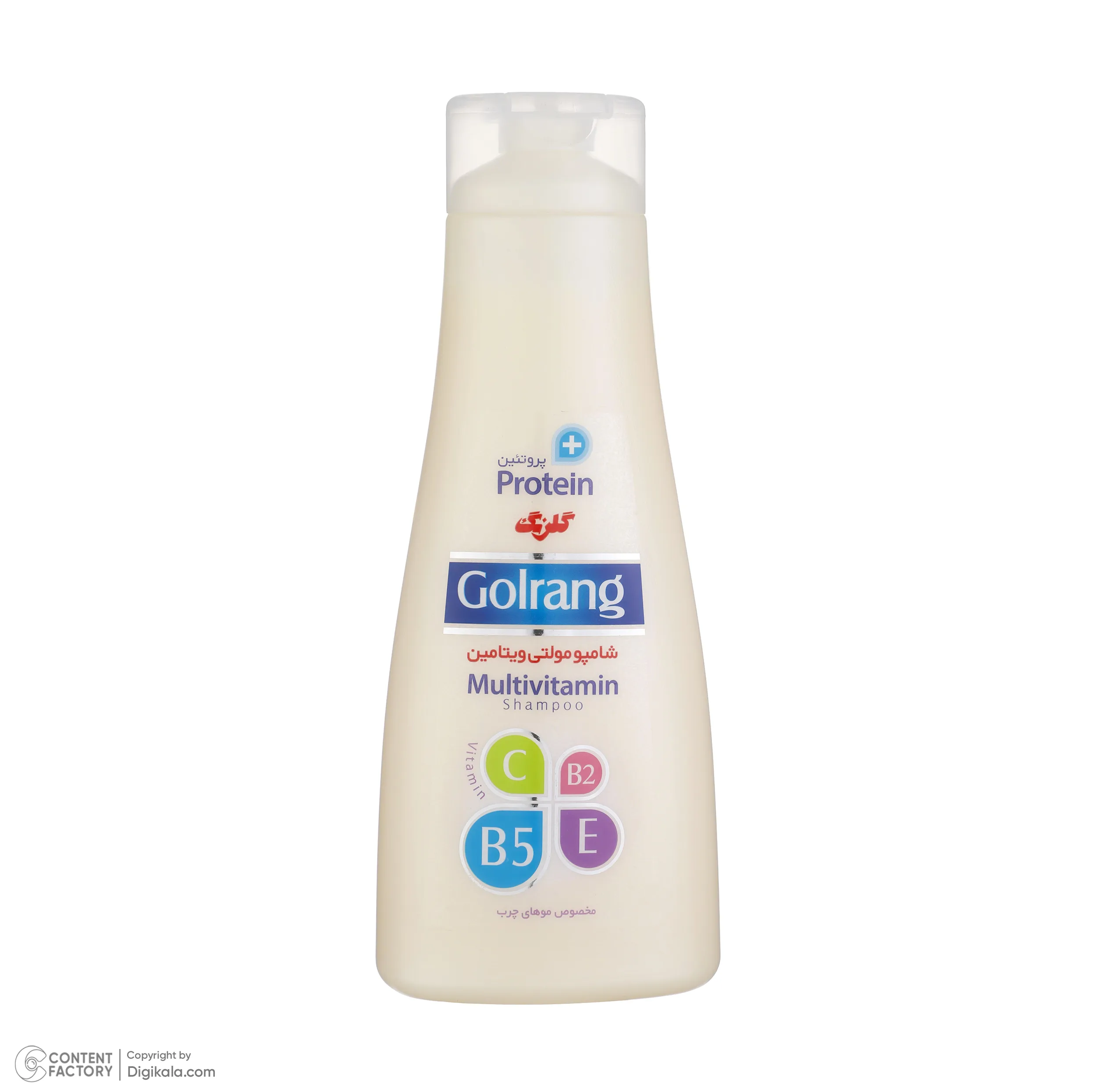 شامپو روزانه تقویتکننده مو گلرنگ مخصوص موهای چرب، حجم 900 میلیلیتر سری Plus Protein مدل Oily Hair، حاوی ویتامینهای H، E، A و B5 با عصاره پروتئین هیدرولیز شده گندم