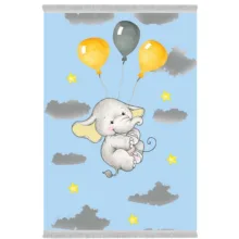 فرش پارچه‌ای دفه مدل فرشینه طرح کودک کد 00852
