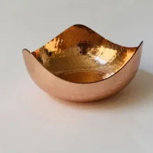 آجیل خوری مسی مدل مدرن سه گوش کد ZH339.3