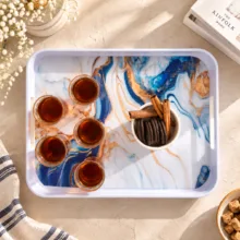 سینی دسته دار مهروز مدل 912 ابروباد سایز 26*33 سانتی متر
