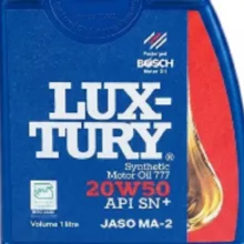 روغن موتور سیکلت تمام سنتتیک بوش مدل SN Plus 20W-50 حجم 1 لیتر بسته 2عددی