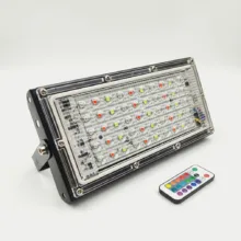 پروژکتور 50 وات نوراک مدل RGB چند رنگ ریموات دار