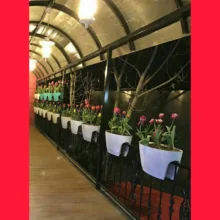 گلدان مدل نرده ای پلاستیکی طرح گرد