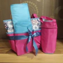 ساک لوازم کودک و نوزاد کالرلند مدل Be Happy-2022 مجموعه 4 عددی