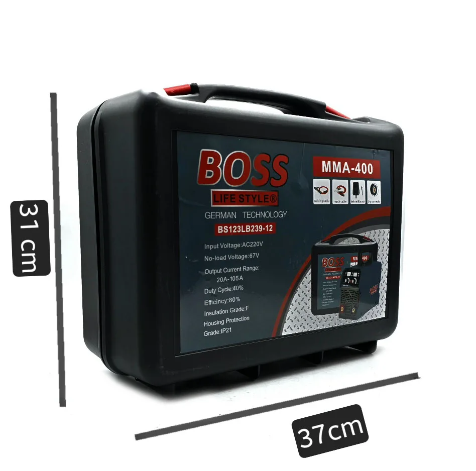 دستگاه جوش 20- 105 آمپر باس مدل کیف دار کد BS123LB239-12