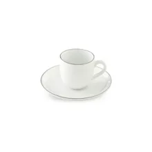 ست فنجان و نعلبکی 12 پارچه قهوه خوری چینی زرین ایران مدل ایتالیا 6 سمن درجه عالی