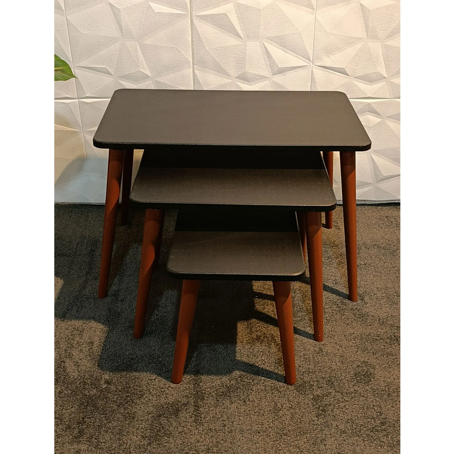 میزعسلی مستطیل مدل لیون کد 325 مجموعه 3 عددی