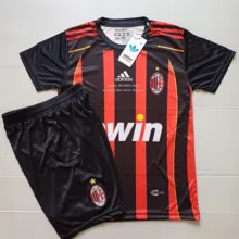ست تی شرت و شلوارک ورزشی پسرانه میلان مدل مالدینی Home 2007