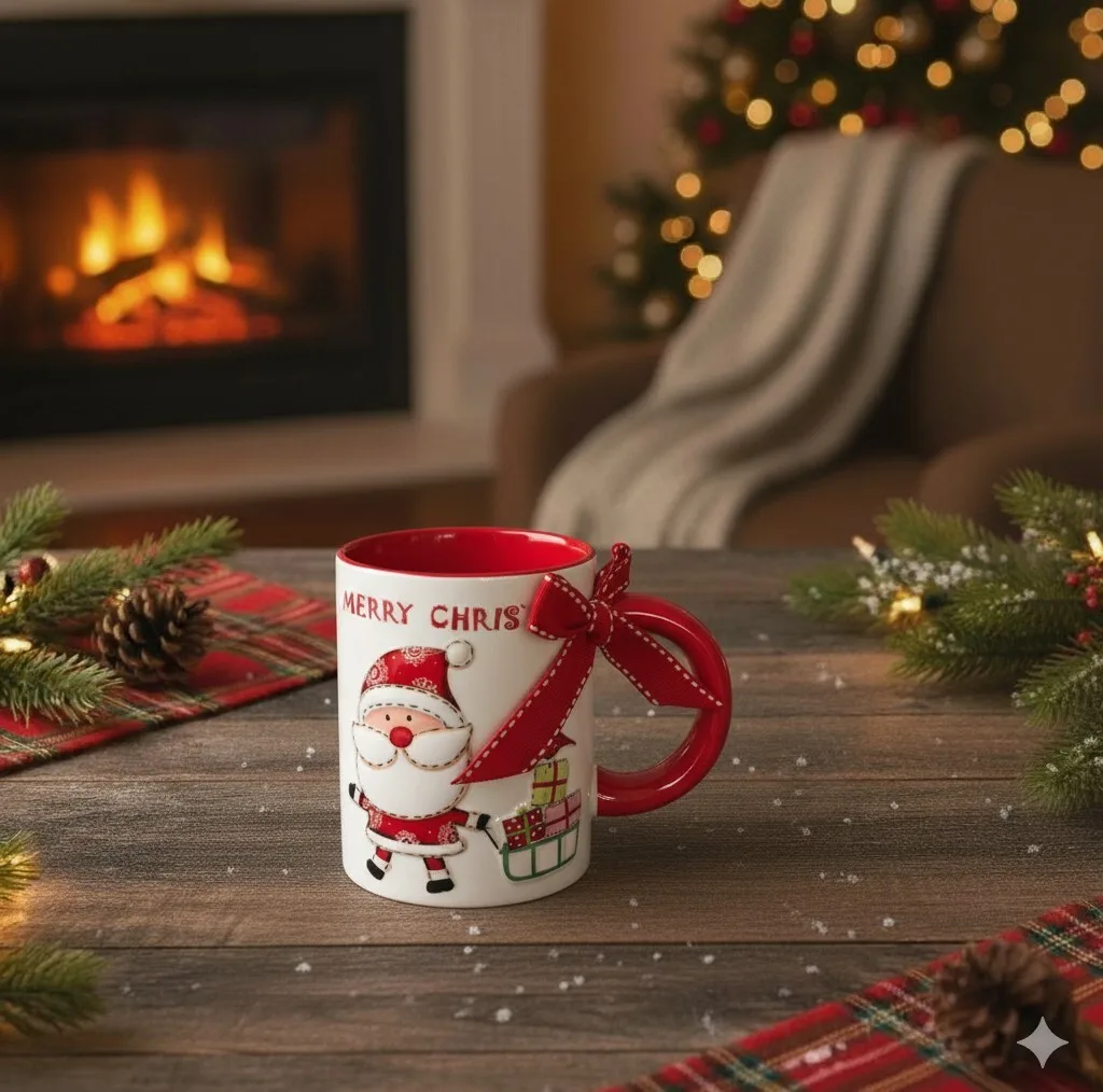 ماگ طرح کریسمس مدل Santa کد 140