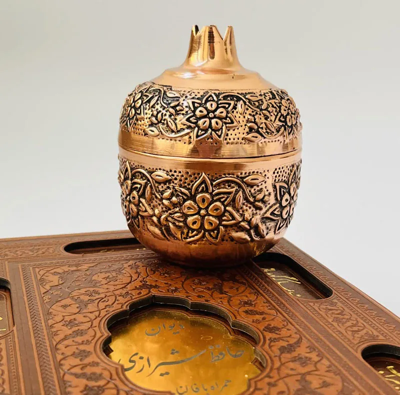 قندان مسی مدل انار کد ZH416.1