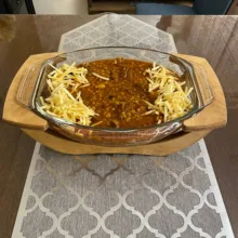 خورش‌خوری شیشه‌ای وارمر‌دار کد 330 با پایه پلی‌وود ضدآب، مناسب سرو خورشت، سوپ و آش، قابلیت استفاده در مایکروویو