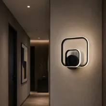 دیوارکوب 1 شعله نور از ما رشکان مدل square
