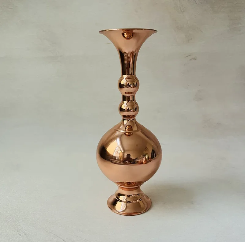 گلدان مسی مدل توپی کد ZH134.5