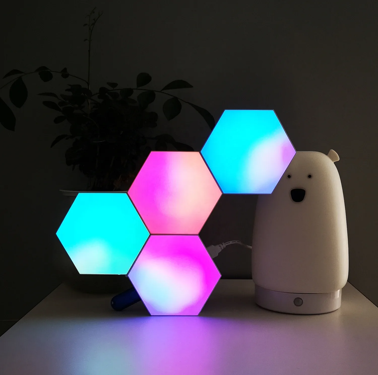 چراغ شش ضلعی مدل Smart RGB