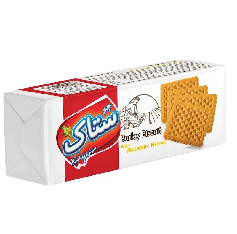 بیسکویت جو با شهد توت ستاک - 200 گرم بسته 2 عددی