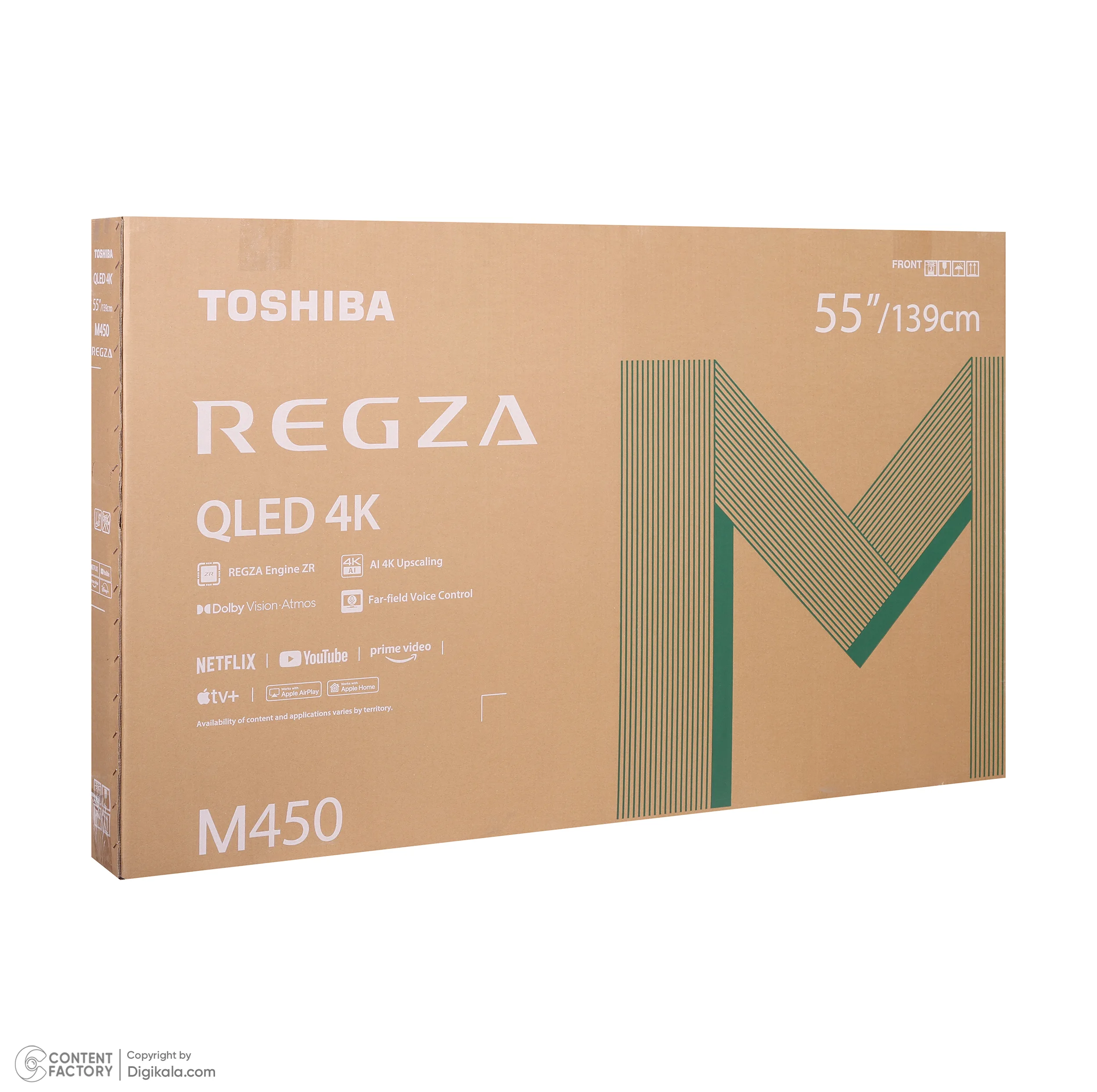 تلویزیون 55 اینچ کیو ال ای دی هوشمند توشیبا مدل 55M450RP