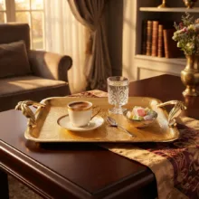 سینی دسته دار مدل 34998 سایز 30x25 سانتی متر